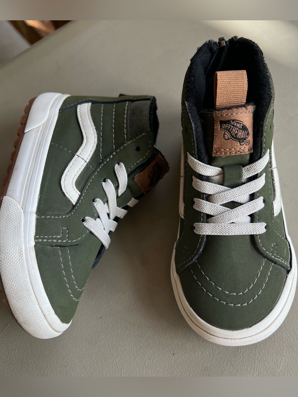 Vans MTE Primaloft Olive High Top Shoes Unisex Toddler 7.5 - Picture 2 of 10